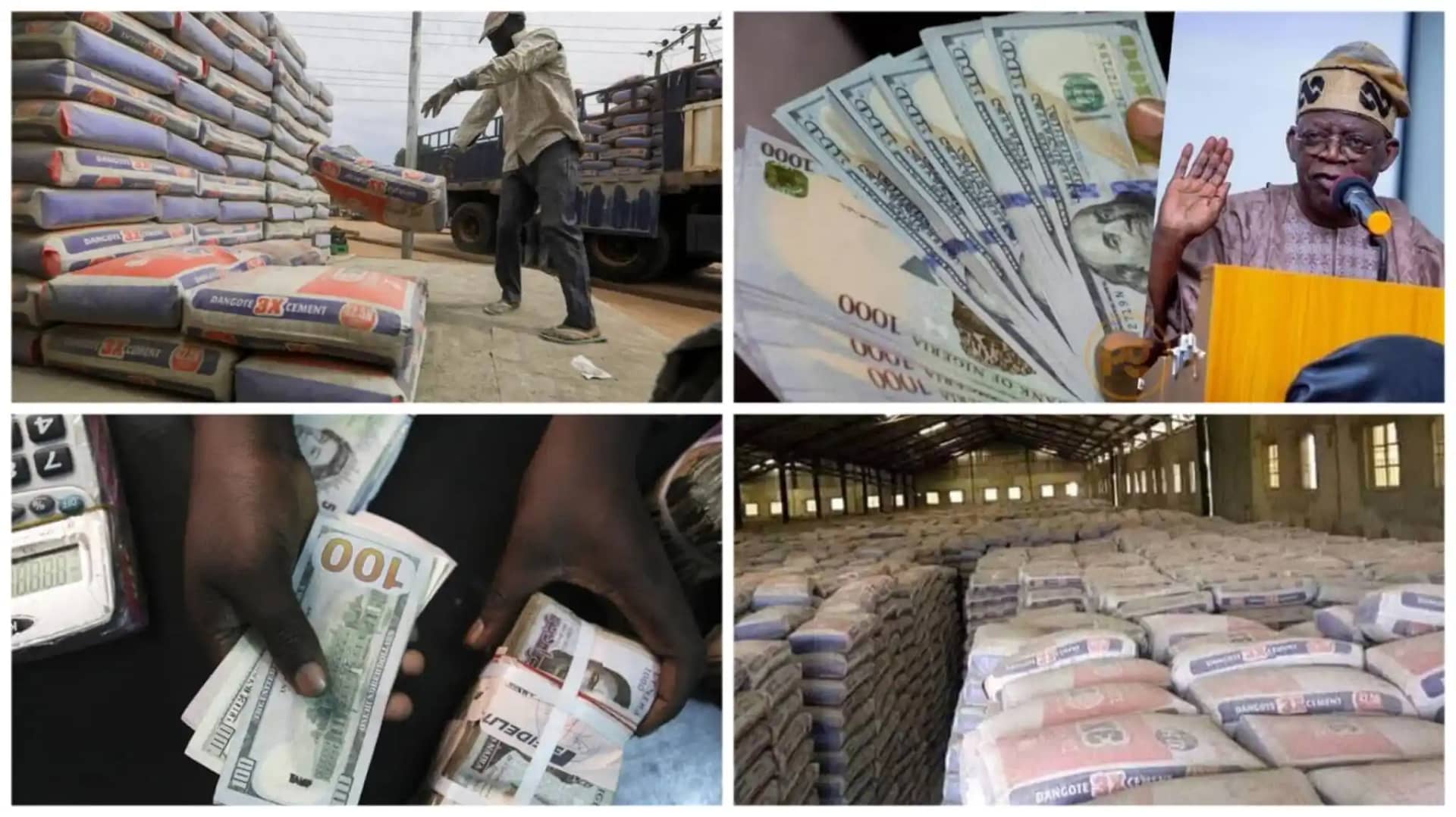 ‘From 5k to 13k’: How Dollar rate to naira Affected Cement prices in Nigeria